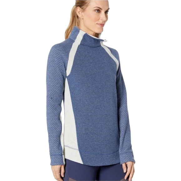 Prana Brandie Recycled Wool Blend Blue Sweater Small - Picture 1 of 12